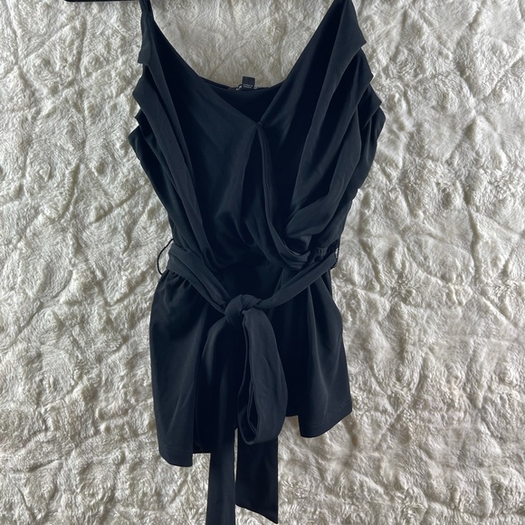 Beautiful Black Blouse from Express with Adjustable Straps and Tie for Waist!! - Picture 2 of 5